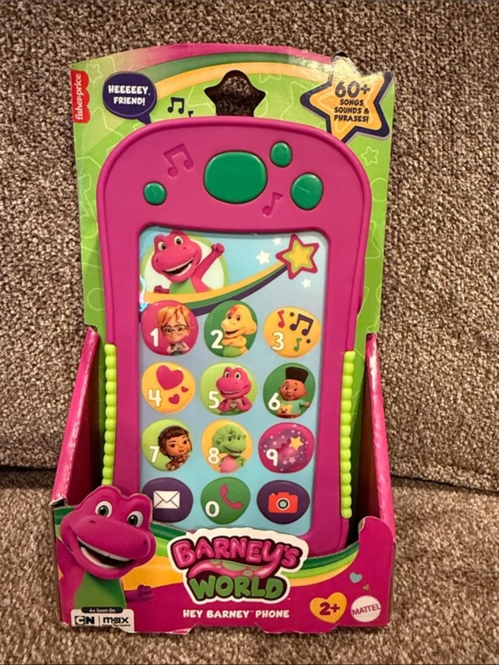 NWT Barney’s World interactive phone, songs, sounds & phrases ages 2+